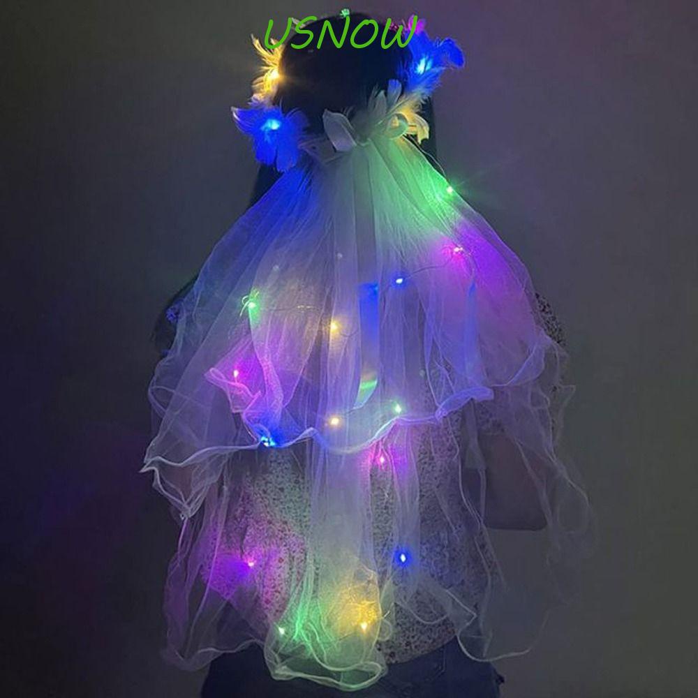 Mạng Che Mặt Đính Nơ Lưới Màu Trắng Kiểu Hàn Quốc Cho Cô Dâu