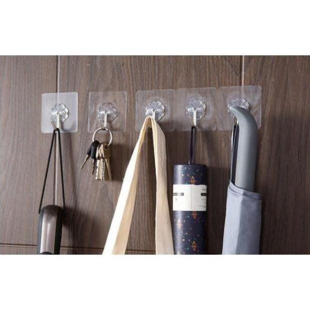 Xả Kho 50 Móc dán trong suốt siêu bền