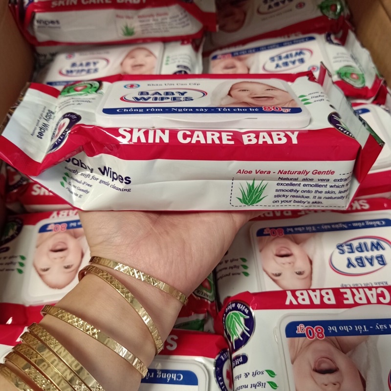 ( Hàng Công Ty) Khăn ướt Skin baby 80g cho bé - 1 gói