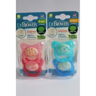 TY NGẬM PHÁT SÁNG BAN ĐÊM DR BROWN'S 6-12M (BLUE)