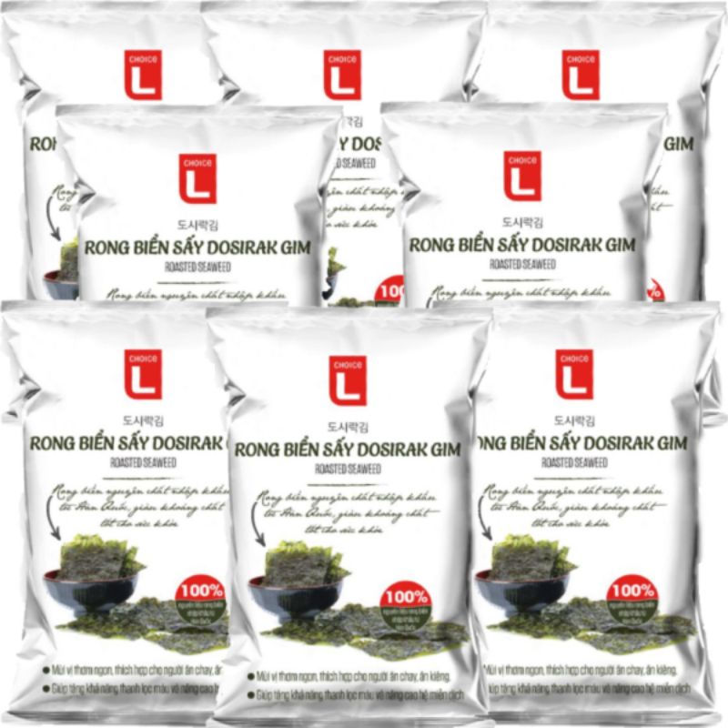 Rong Biển Sấy Khô Dosirak Gim Choice L - 8 gói x 2g