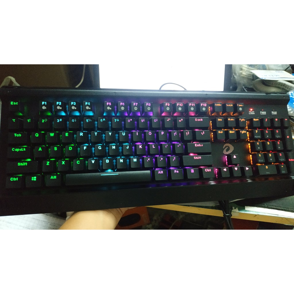 Bàn phím cơ Gaming DAREU EK145 104KEY (MULTI LED, Blue/ Brown/ Red D switch) BH 2 năm chính hãng