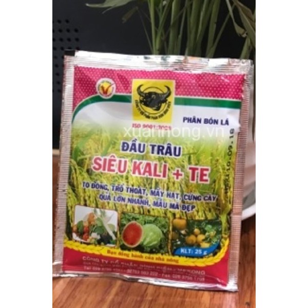 Phân đầu trâu siêu KALI + TE gói 25gr