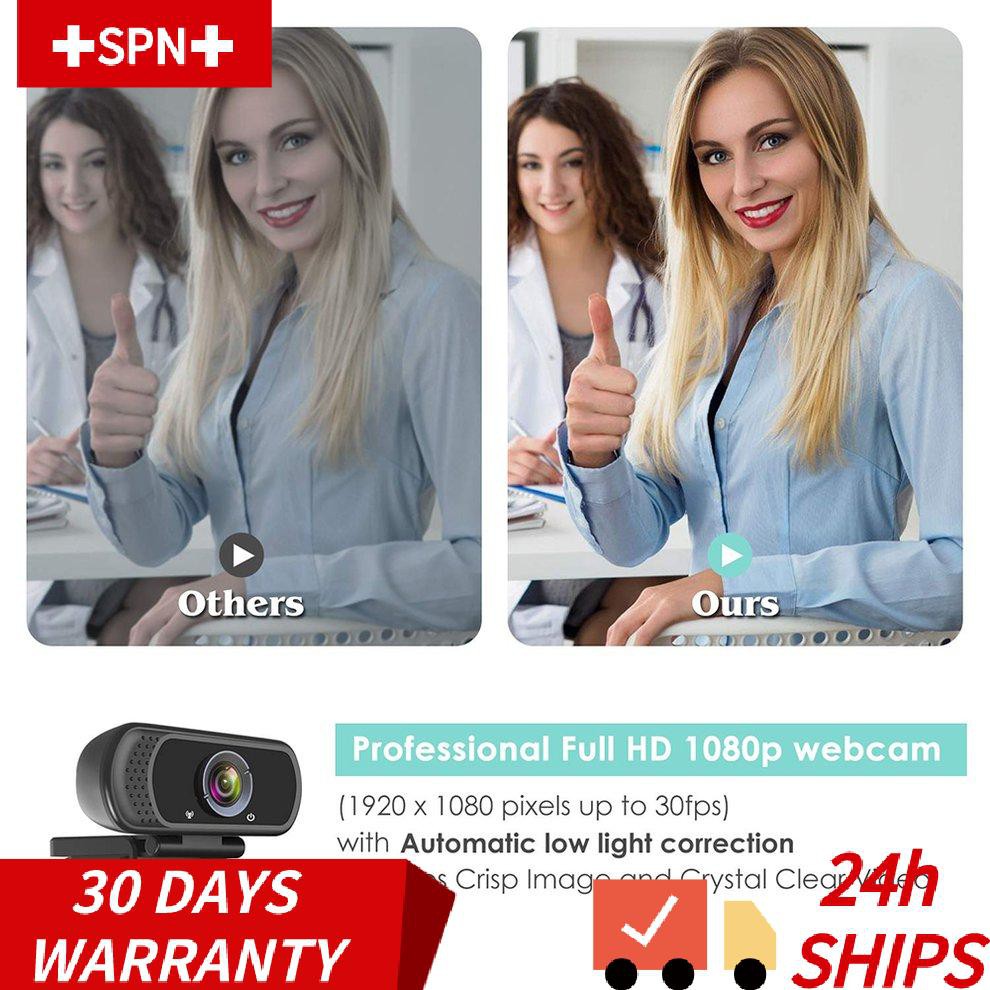 Webcam 1080p Kèm Giá Đỡ Bảo Vệ Chuyên Dụng Cho Pc Laptop | BigBuy360 - bigbuy360.vn