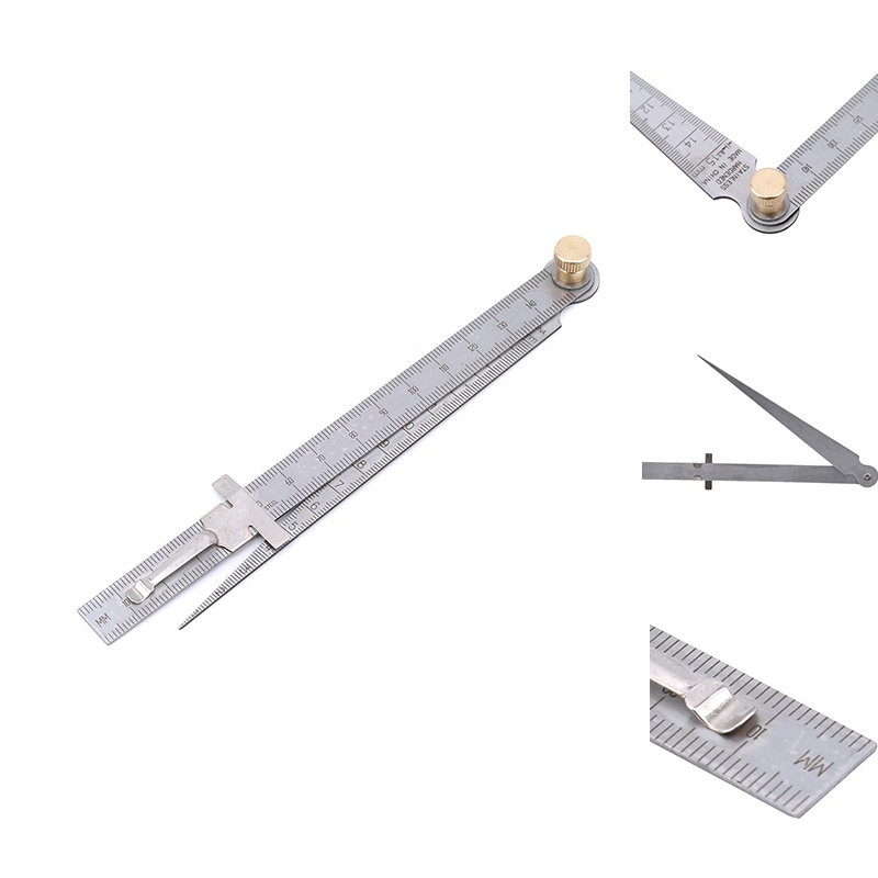 Set 2 Thước Đo Khe Hở Chuyên Dụng 0-15mm Bằng Thép Không Gỉ