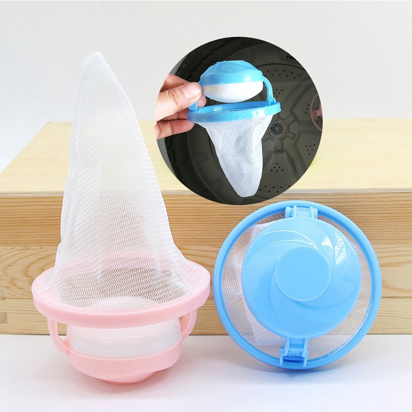 leenBonnie RANGNIMEI Washing Machine Hair Removal Device Filtration Mesh Filter Bag Clothing Cleaning Necessary Laundry Ball 
