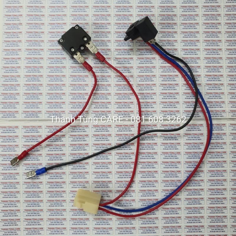 Cụm rắc cắm Nguồn + Cổng sạc + Cầu chì cho xe điện trẻ e 6V & 12V