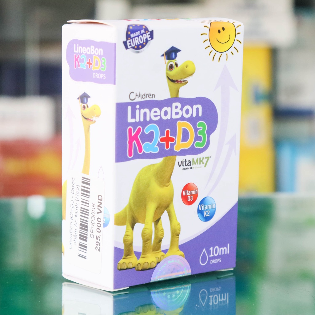 {Nhận quà} LineaBon K2+D3 - Hỗ trợ giúp hấp thu Canxi, giảm vặn mình, quấy khóc đêm ở trẻ nhỏ (10ml)