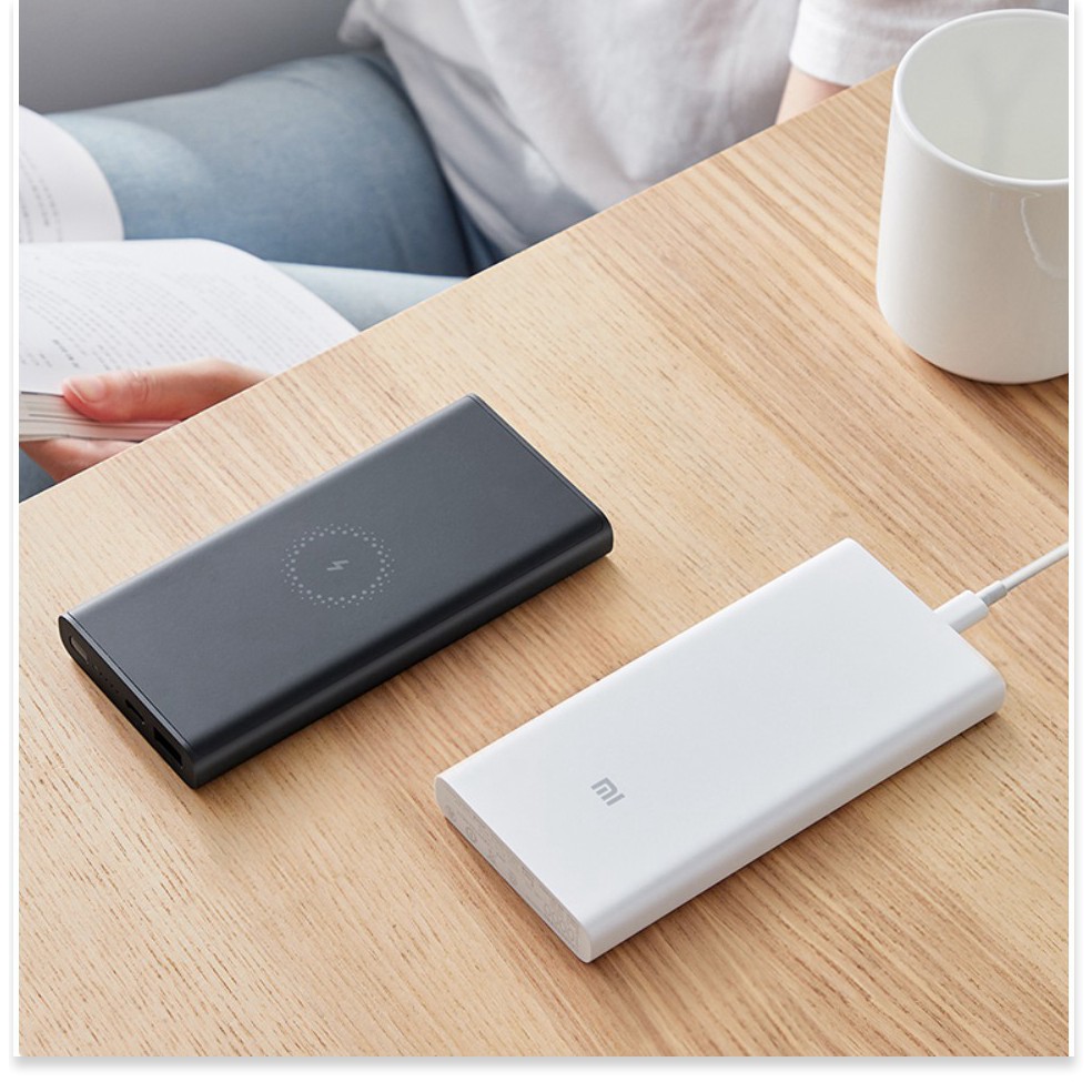 Pin sạc dự phòng không dây Xiao.mi 10000mAh 2019 - Sạc dự phòng tích hợp sạc không dây 10000mAh Xiao.mi lite - MrPhukien