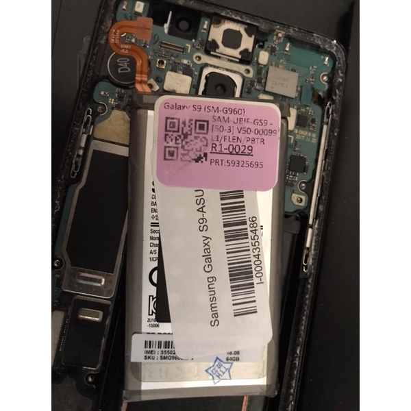 Pin zin bóc máy samsung s9/battery