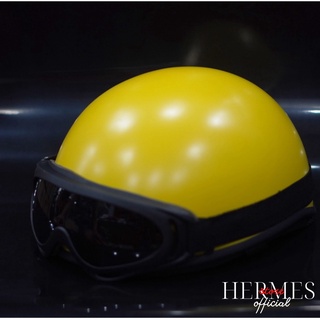 Nón mũ bảo hiểm xe máy nam nữ nửa đầu CHÍNH HÃNG CAO CẤP BAO ĐẬP Hali có kính UV | MÀU SƠN NHÁM By Hermes Helmet