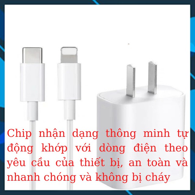 [ Bảo Hành 12Tháng ] Bộ Sạc Nhanh IPhone 20W Chính Hãng Cốc Sạc Và Dây Sạc Nhanh PD 20WTặng Giá Đỡ Điện Thoại