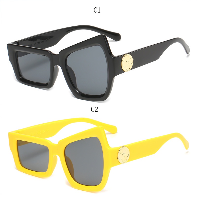 [Hỗ Trợ Bán Sỉ] Kính Râm Thời Trang Mới Vui Nhộn Kích Thước Bất Đối Xứng Hip Hop Ngoài Trời