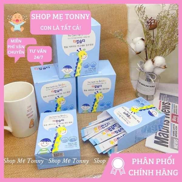 Canxi tăng chiều cao The Ca+D for bebe Hàn Quốc hộp 60 gói
