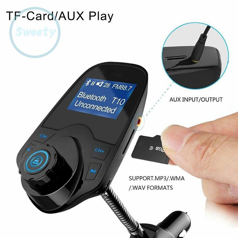 Bộ Truyền Tín Hiệu Âm Thanh Bluetooth Không Dây 5v / 2.1a Cho Xe Ô Tô | BigBuy360 - bigbuy360.vn