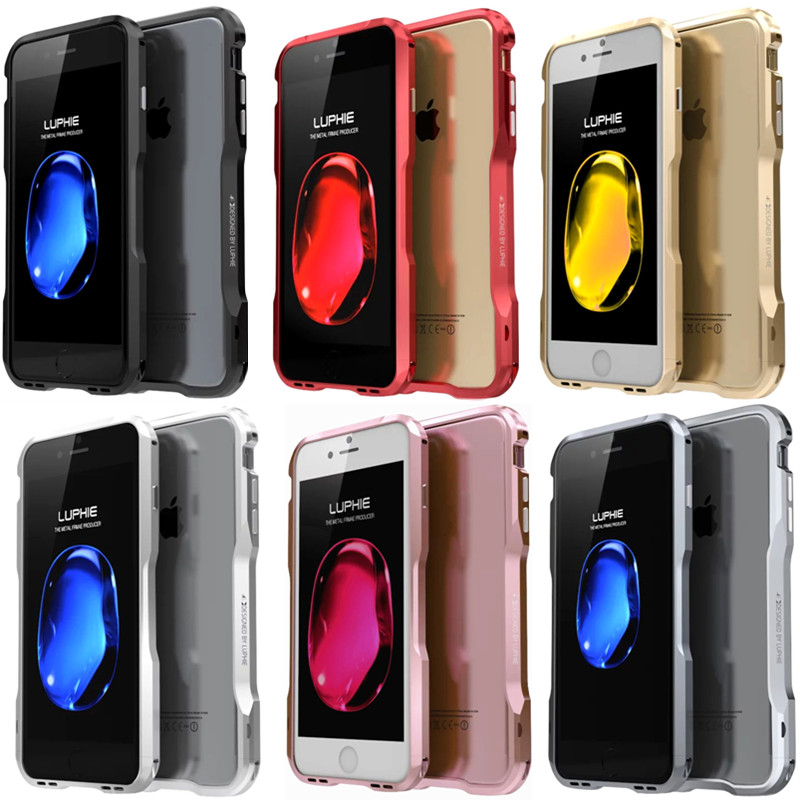 Apple iphone SE 2020 X XS MAX XR 7/8 Plus 7P 8P Aluminum Metal bumper frame Ultra Thin Cases Back Cover Casing shockproof