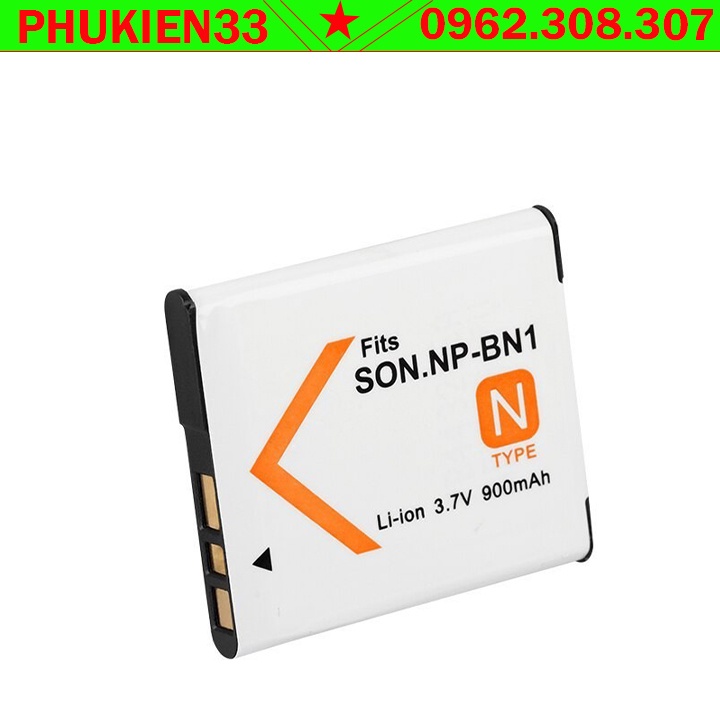 Pin Máy Ảnh Sony Li-ion 3.7V 900mAh 3.3Wh NP-BN1-Hàng chính hãng