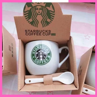 Cốc trà cà phê ly sứ kèm thìa full box