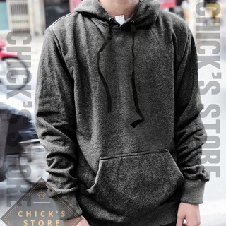 Áo khoác hoodie nỉ bông màu xám đậm