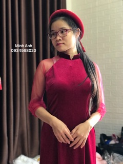 Áo dài nhung