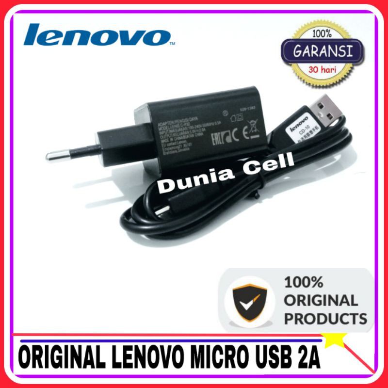 Củ Sạc Lenovo Vibe K4 Note X3 Original Charger 100% 5v + 2a Micro Usb Cp-32