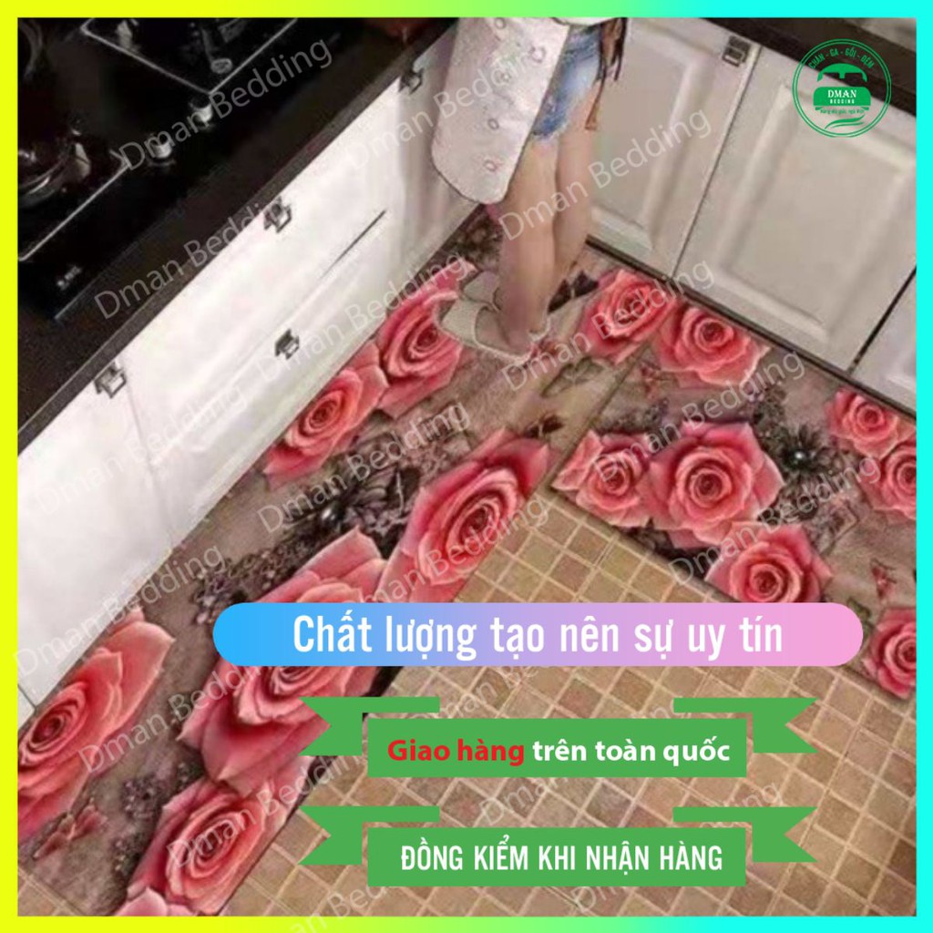 Thảm bali trải bếp 2 miếng