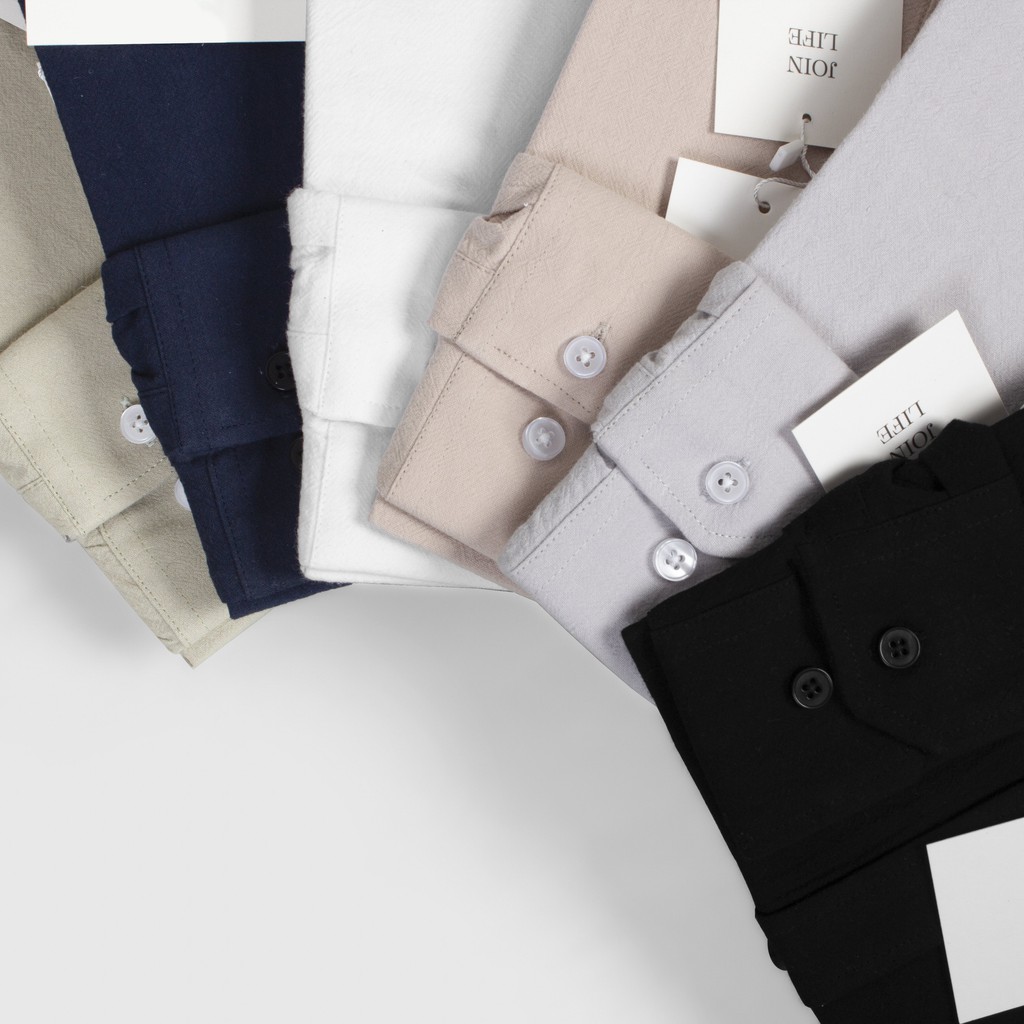 Áo sơ mi Đũi cổ tàu Galvin chất cotton đũi co giãn mát mịn chống nhăn co giãn SMGV135 - Leo Vatino | BigBuy360 - bigbuy360.vn