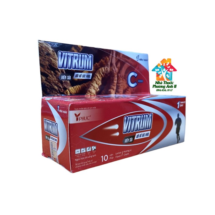 🥃Viên sủi Vitrum bổ sung Đông trùng hạ thảo🥃