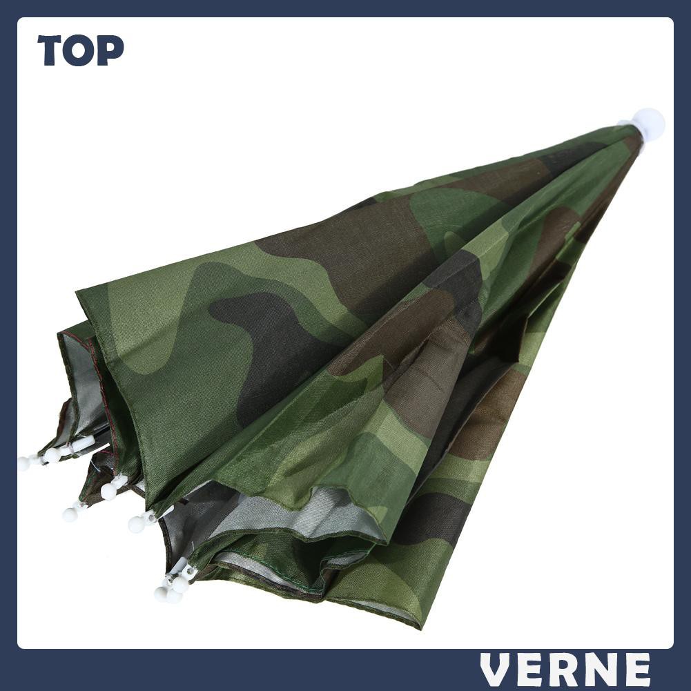 Nón dạng dù đội đầu 55cm có thể gấp gọn thiết kế tiện dụng khi đi câu cá / cắm trại