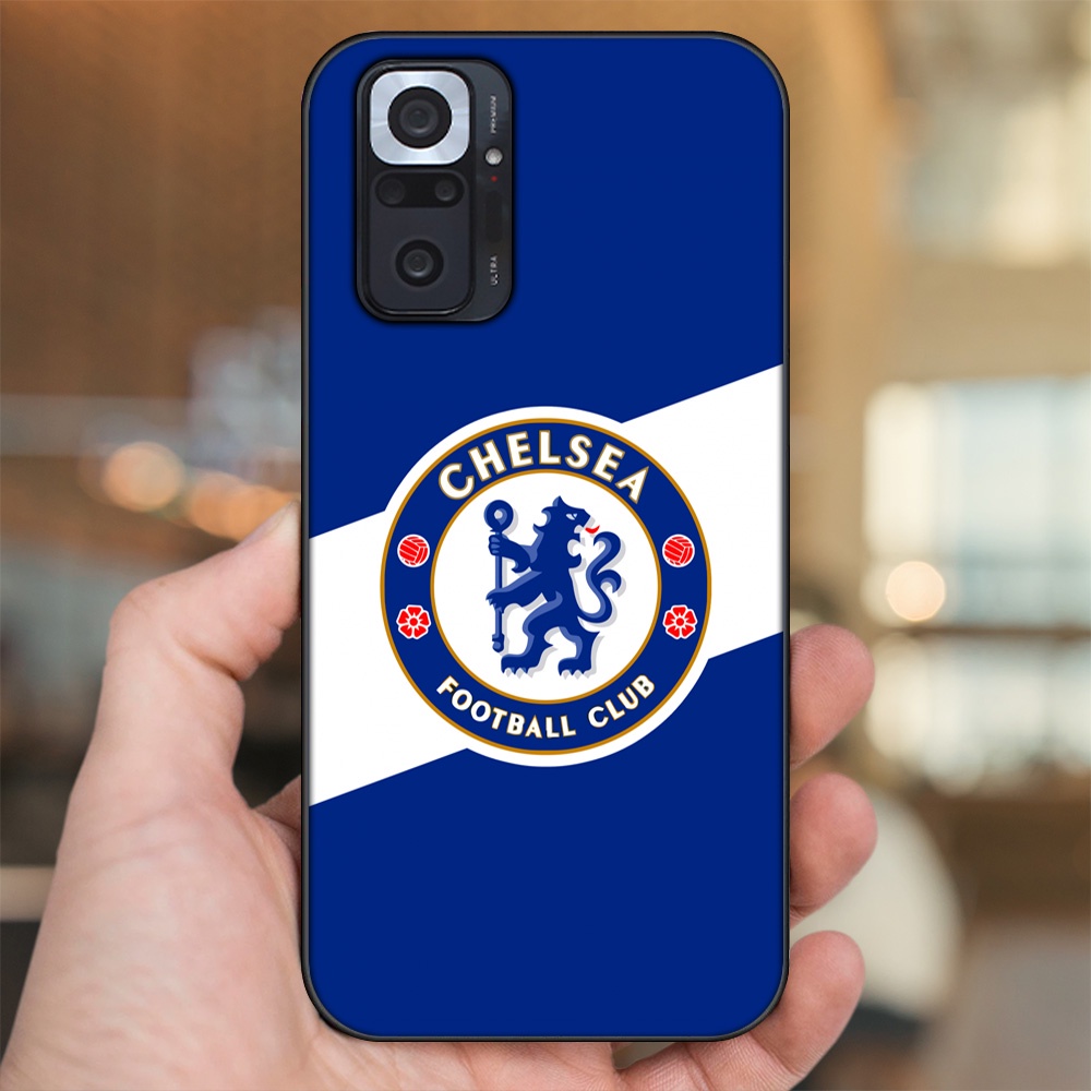 Ốp lưng Xiaomi Redmi Note 10 Pro viền đen in hình Chelsea FC