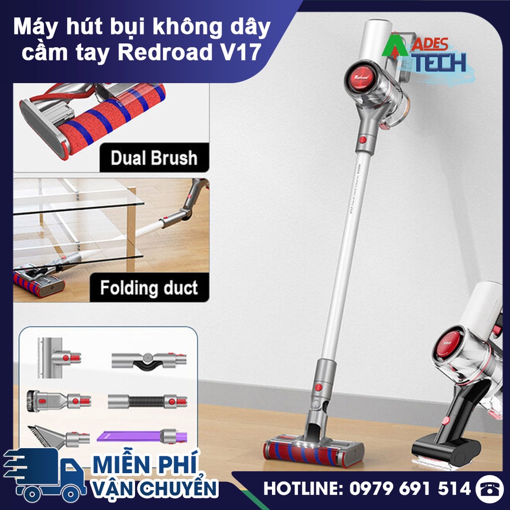 Máy Hút Bụi Cầm Tay Redroad V17 / Redroad V17 Lite | Máy Hút Bụi Không Dây Xiaomi-Bảo Hành 24 Tháng