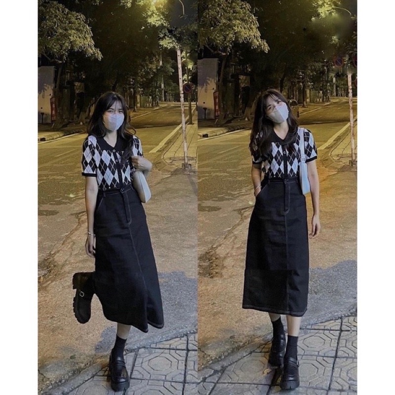 Áo Crotop Polo Len Mongtoghi Hình Quả Trám 2 Màu Siêu hOT | BigBuy360 - bigbuy360.vn