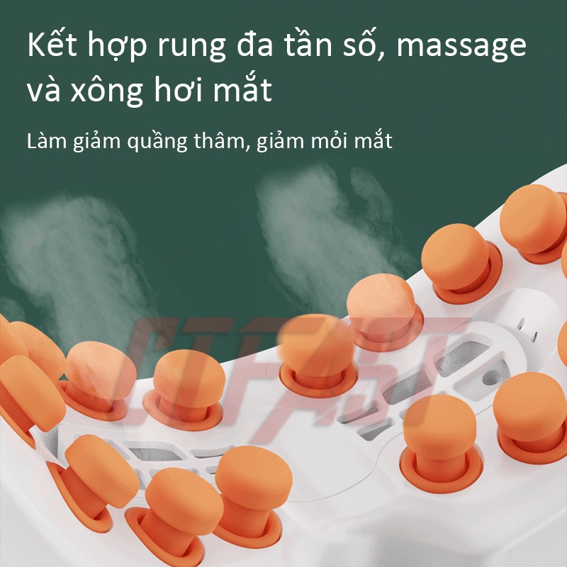 Máy massage mắt thông minh CTFAST 10S-C: giảm mỏi mắt, quầng thâm, cải thiện thị giác, kết nối nhạc bluetooth