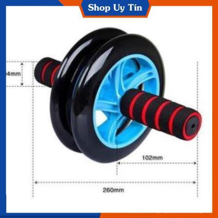 Con Lăn 2 Bánh Tập Cơ Bụng AB Whell (Đen ) Tặng Kèm Thảm Lót