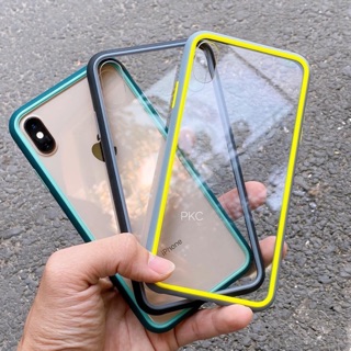Ốp lưng LikGus Sexy cho iPhone XS Max lưng kính trong viền màu siêu sang