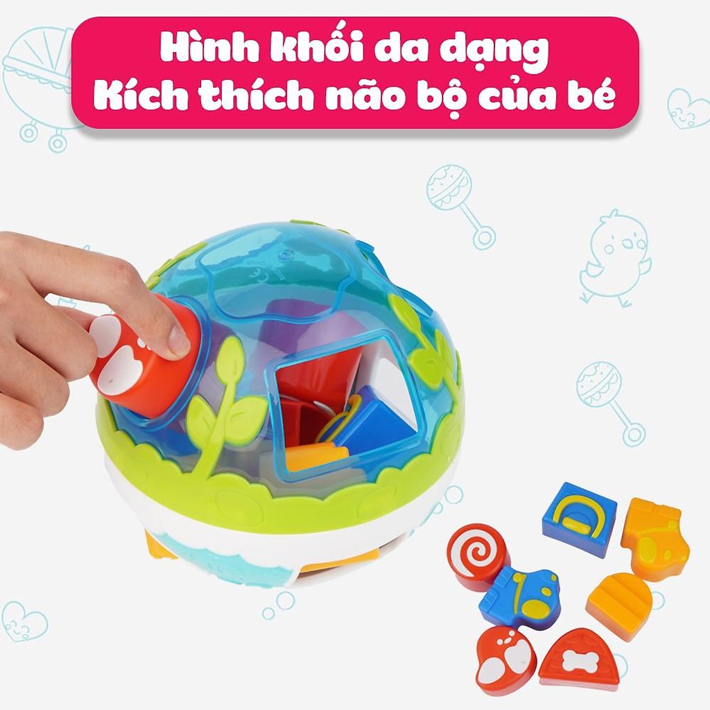 Bóng thả hình khối ngộ nghĩnh kết hợp bóng tập bò Winfun 0785