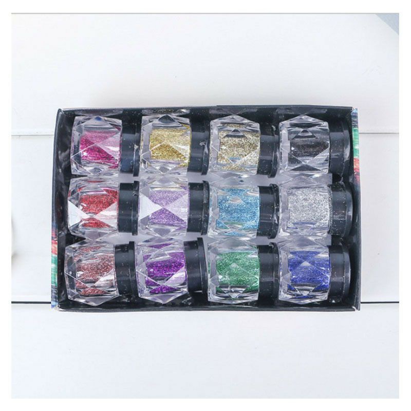 sét 12 hộp nhũ màu 12 màu siêu xinh mp