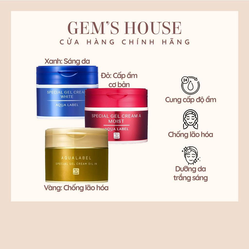 KEM DƯỠNG DA AQUALABEL SPECIAL GEL CREAM OIL ALL IN ONE (HỘP VÀNG)