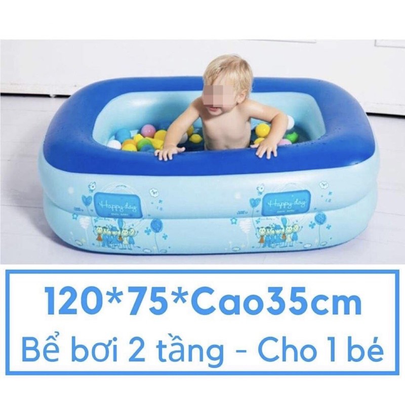 Phao Bơi, Bể Bơi Cho Bé /hồ Bơi Bơm Hơi 2 Tầng 120cm Cho Bé-LYLY SPORTS