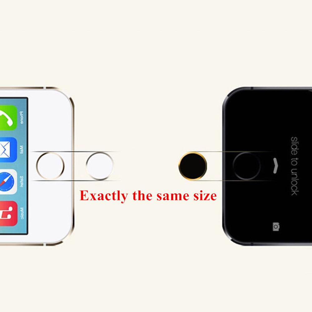 Miếng Dán Nút Home Nhận Diện Vân Tay Độ Nhạy Cao Màu Đen Bằng Kim Loại Cho IPhone Home