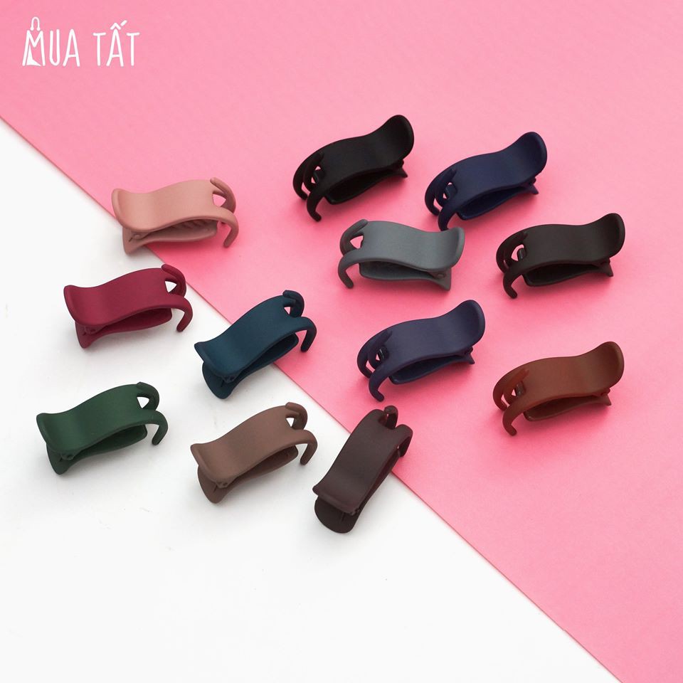 Kẹp tóc càng cua Mua Tất 3 răng - 5 răng trơn nhám nhiều màu (muatatshop)