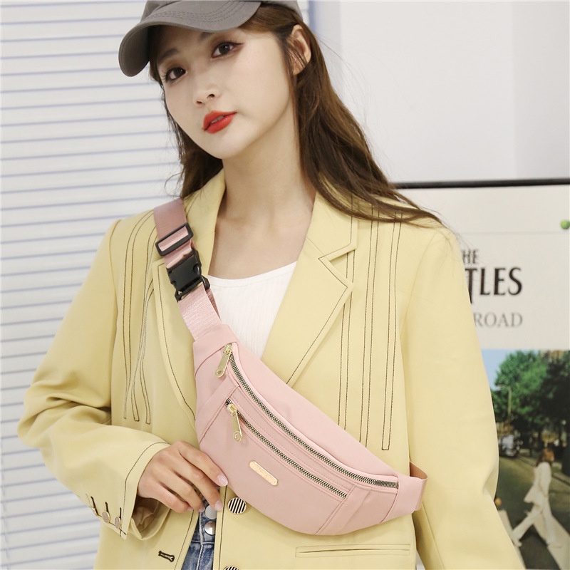 Túi Đeo Chéo Ngực Bằng Nylon Thời Trang Hàn Quốc Cho Nam / Nữ