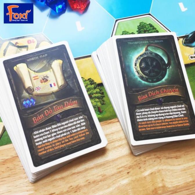 Board game-Đi tìm kho báu phần 3 Foxi-đồ chơi gia đình tương tác phát triển tư duy-kỹ năng-tập trung