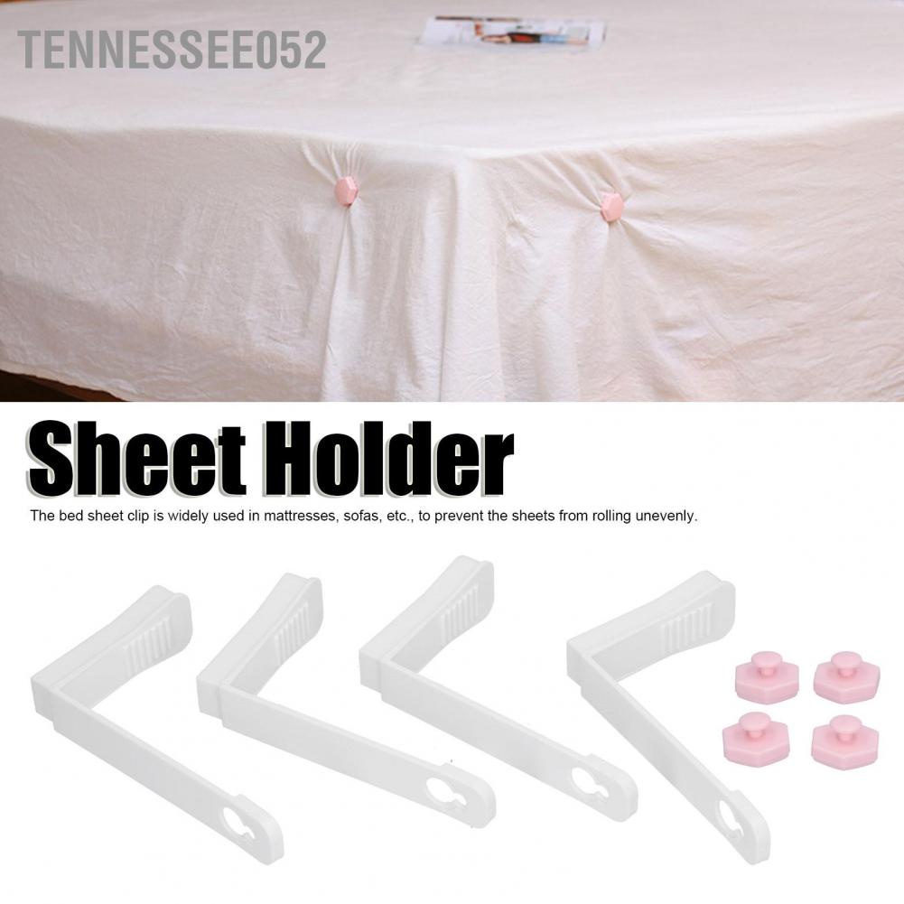 Tennessee052 4 cái Kẹp Tấm trải giường không trượt