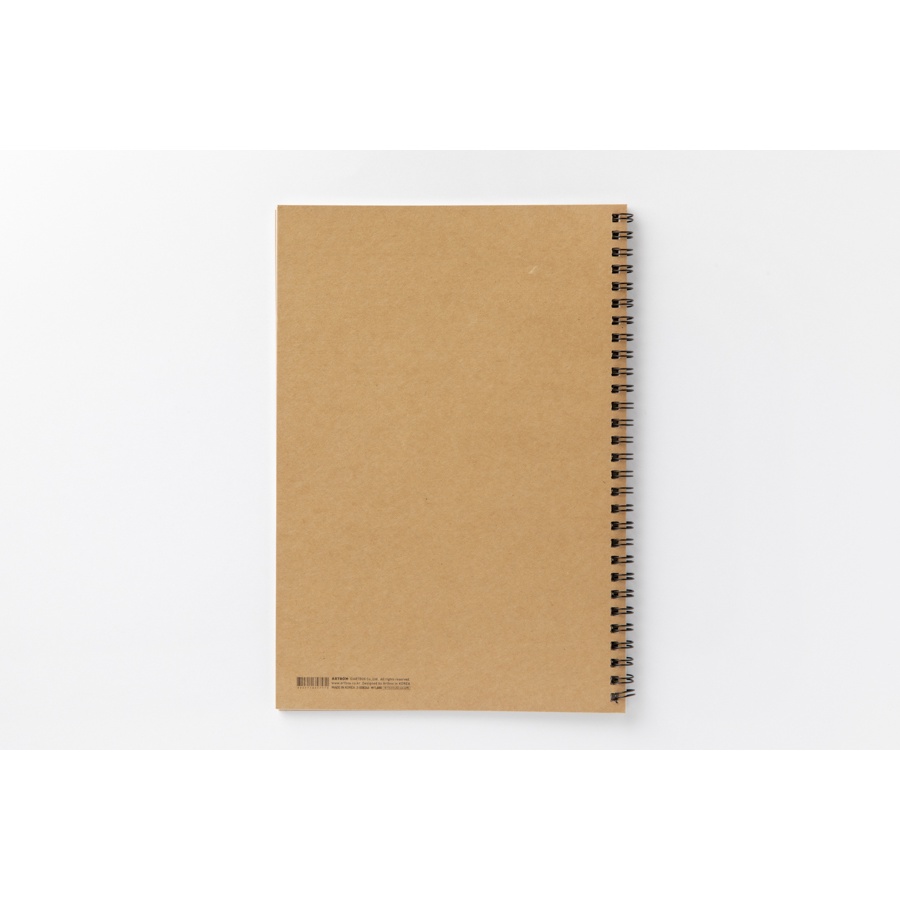 Sổ Ghi Chú ARTBOX  Hàn Quốc Bằng Giấy Kraft Thủ Công Gáy Lò Xo