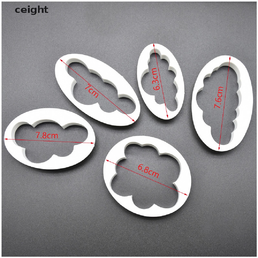 Bộ khuôn cắt bánh hình đám mây 3D tiện dụng