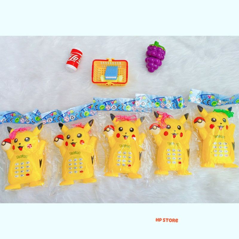 《HCM》 ĐỒ CHƠI ĐIỆN THOẠI PIKACHU CÓ NHẠC CÓ ĐÈN