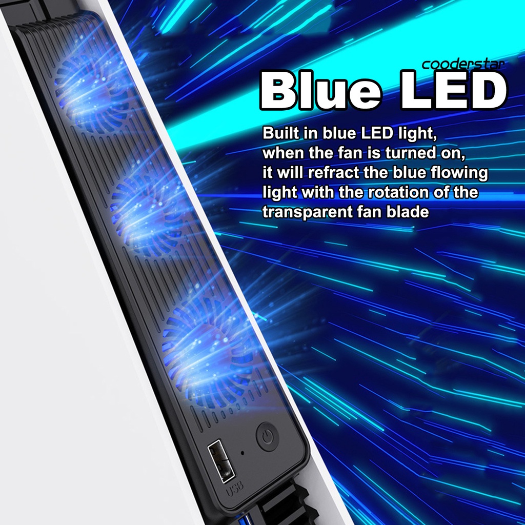 Quạt tản nhiệt YX-PJ 3 quạt nhỏ cổng kết nối USB tiện dụng cho máy chơi game PS5