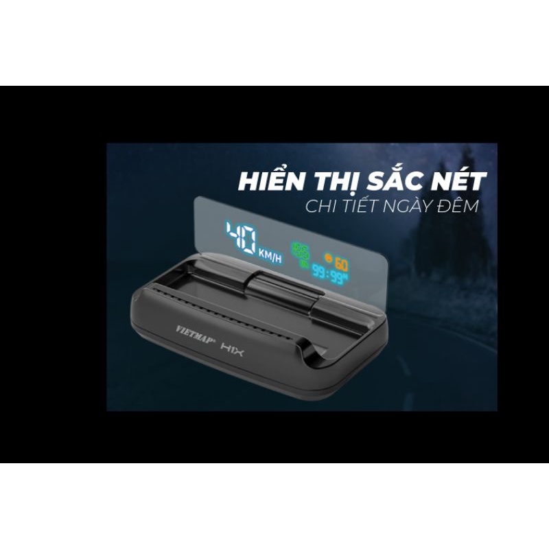 VIETMAP H1X Màn Hình HUD Cảnh Báo Tốc Độ