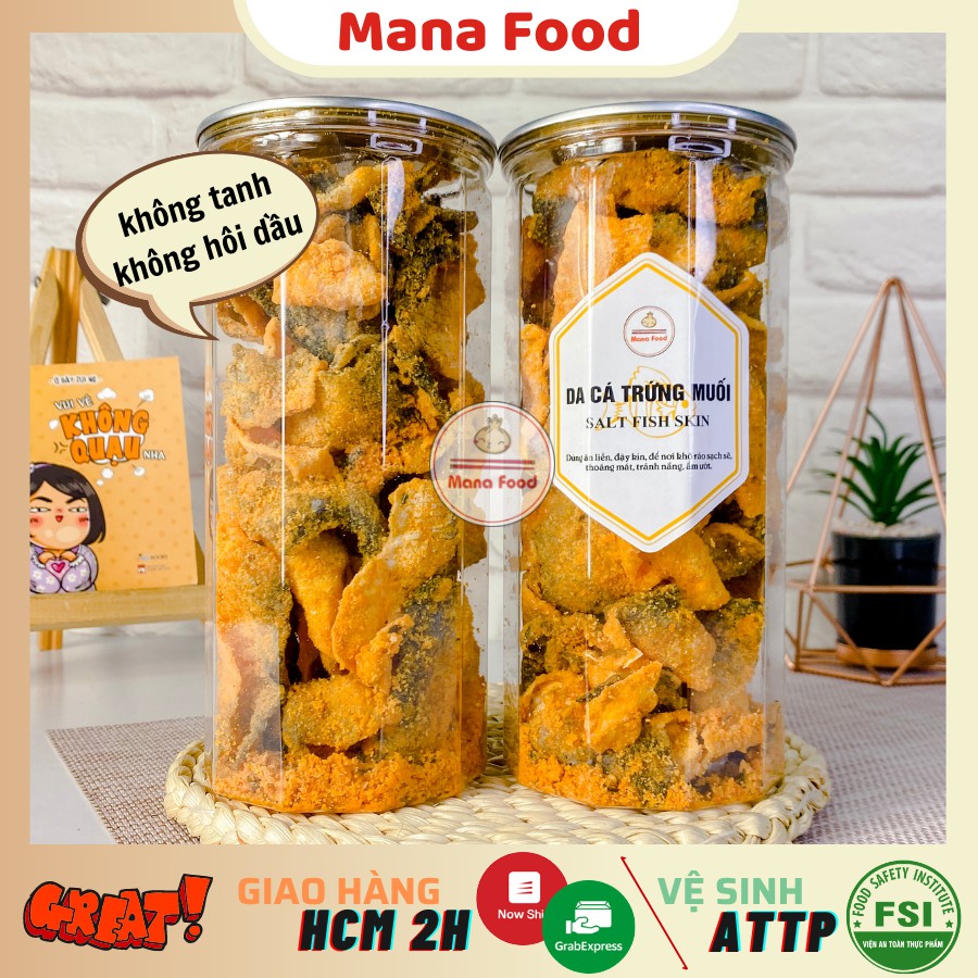 250G Da Cá Hồi Trứng Muối Mana Food | Hàng nhập khẩu | Không tanh, thơm béo - Chất lượng